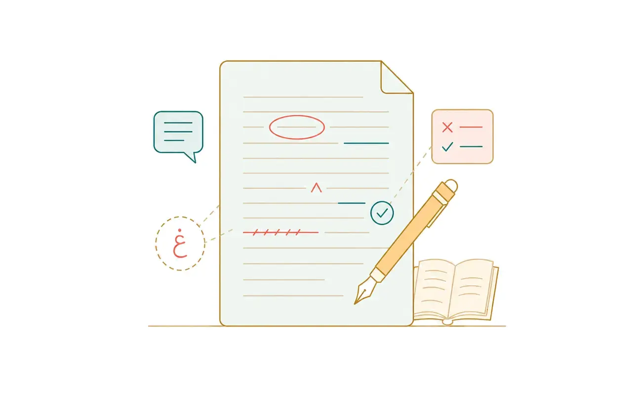 ویرایش و نمونه‌خوانی متن کتاب